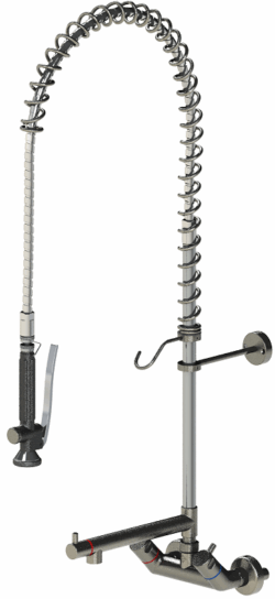 Armatur med spulearm til vægmontering, Kriss KF2111M