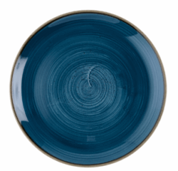 Stonecast Java Blue flad tallerken 28 cm, Churchill