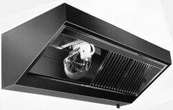 Industriemfang m/motor 2600*900*450 m/LED lys - Antal filtre: 4 - Luftflow 2300 m3 Filter type B Labyrint