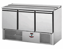 Tecnodom saladette m/ 3 låger med ventalation