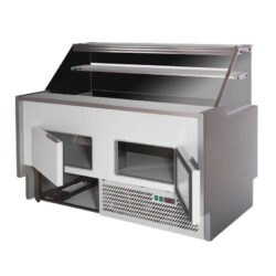 Køledisk 100 cm bred, 90 cm dyb, Tecnodom Vigo - sort RAL9005