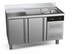 CCP-2G/S, Kølebord med vask og 2 låger, Fagor