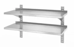 Stålhylde i 2 etager 1000x400x600 (maks 25 kg pr m2), Hendi