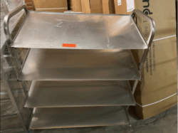 Vogn til udstilling af kager, opvaskebakker mv. DEMO- 14 dages garanti. Du kan tilkøbe 12 mdr. for 799 kr.