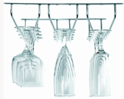 Skinne til glas (ophæng) i loftet, B: 200 x D: 355 x H 70 mm  (UDGÅR)