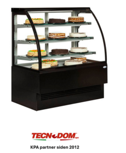 Kølemontre EVO 150 cm FAST LAVPRIS, Sort ral 9005, Tecnodom