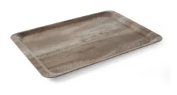 Serveringsbakke i mørkt trælook  37x53 cm, Hendi