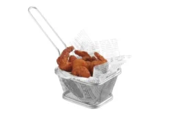 Friturekurv til servering i stabelbar 10,5x9x(h)6 cm, Hendi