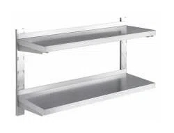 Stålhylde i 2 etager, Eagle WS-serie, 160 cm