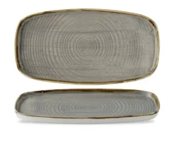 Stonecast Peppercorn Grey oblong med kanter 30 x 15,4 cm, Churchill