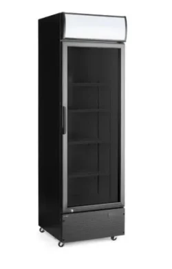 Flaskekøleskab i sort med lystop, Hendi