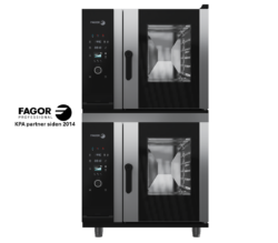 Ovnsæt 2x 6 stik Fagor, bestående af 2x CW-061-E R SW - CONCEPT OVNE MED SIMPEL BETJNING OG VASKESYSTEM