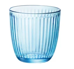 Vandglas Line blå 29 cl, Rocco Bormioli