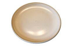 Flad tallerken 19 cm, Sandfarvet stentøj