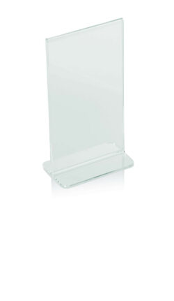 Menu kortholder 21 x 9,5 x 32,5 akryl, WAS