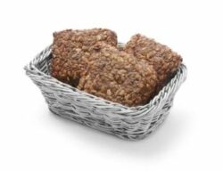 Brødkurv rektangulær i sort eller grå 19x13x(h)6 cm, Hendi