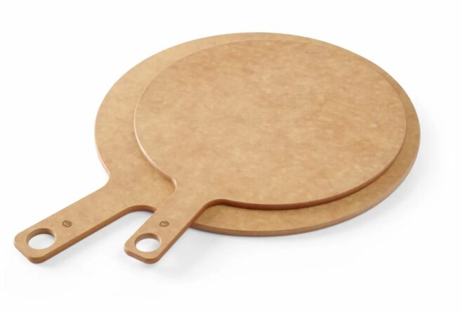 Pizzatallerken i træ med håndtag Ø30,5 cm, Hendi (udgår)