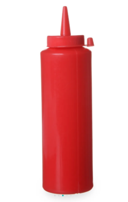 Sprøjteflaske / Plastikflaske i rød 0,35L, Hendi