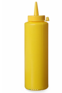 Sprøjteflaske / Plastikflaske i gul 0,2L, Hendi