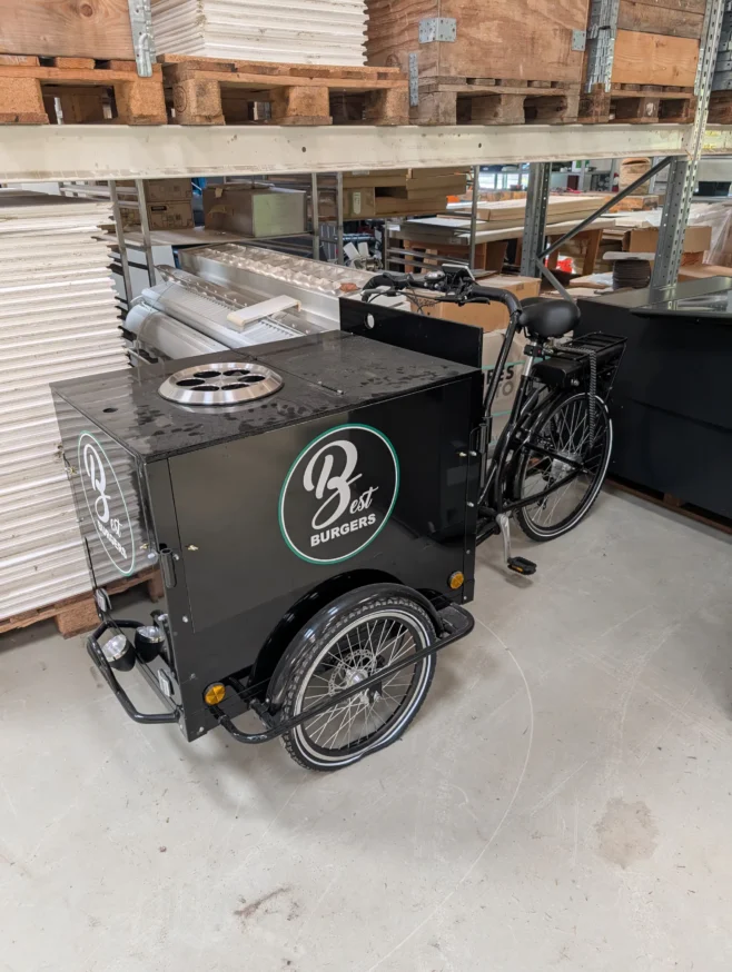 Cykel med EL "Best-Burger" demomodel