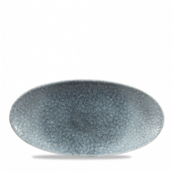 Stuido Prints Raku Topaz Blue oval tallerken 29,9 cm, Churchill