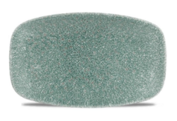 Raku topaz oblong tallerken 20 cm. (blå) fra Churchill