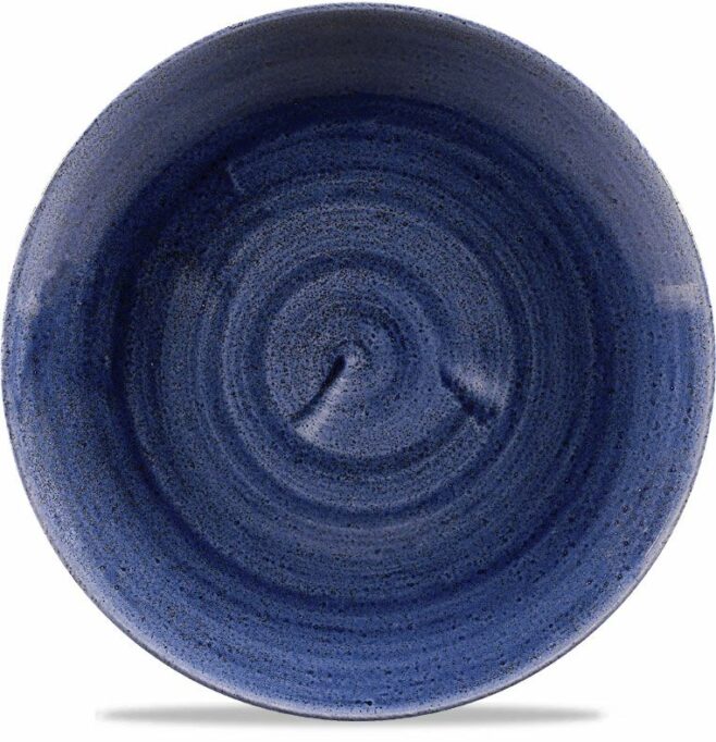 Stonecast Patina Cobalt Coupe flad tallerken 21 cm, Churchill