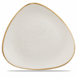 Stonecast Nutmeg Cream trekantet tallerken 31,1 cm, Churchill