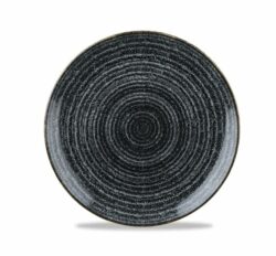 Studio Prints Charcoal Black flad tallerken 16,5 cm, Churchill