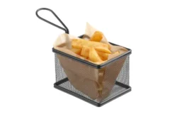 Friturekurv til servering i sort 10x8x(h)7,5 cm, Hendi