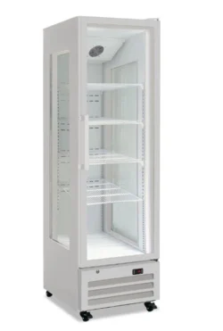 Displayfryseskab m/ glas på 3 sider i hvid, Klimaitalia Visicoler