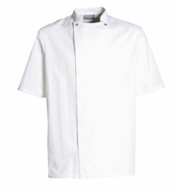 Take Away unisex kokkejakke m/korte ærmer i hvid, str. S, Nybo