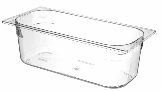 Isbeholder i klar plast 5L 36x25x(h)8 cm, Hendi