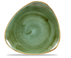 Stonecast Samphire Green trekantet tallerken 20,3 cm, Churchill