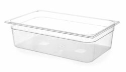 Gastrobakke i klar plast 1/1 65 mm