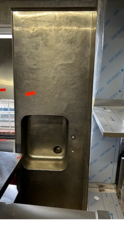 bordplade med vask måler 2200x750, bugt
