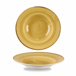 Stonecast Mustard Seed Yellow pastatallerken 24 cm, Churchill