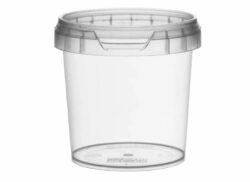 Plastbøtte rund i klar 1550 ml (restsalg)