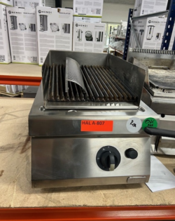 Lavastensgrill bordmodel, brugt - 14 dages garanti. Du kan tilkøbe 12 mdr. for 799 kr.