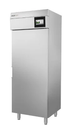 Raskeskab fra MacChef t/ 60x40 plader, måler 790x1010x2090 m/ ståldør