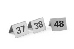 Table number 37-48 in steel, Hendi