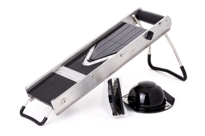 Mandolinjern V-type rustfri stål m/5 knive, Hendi