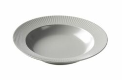 Groovy stoneware suppe tallerken i grå 23 cm
