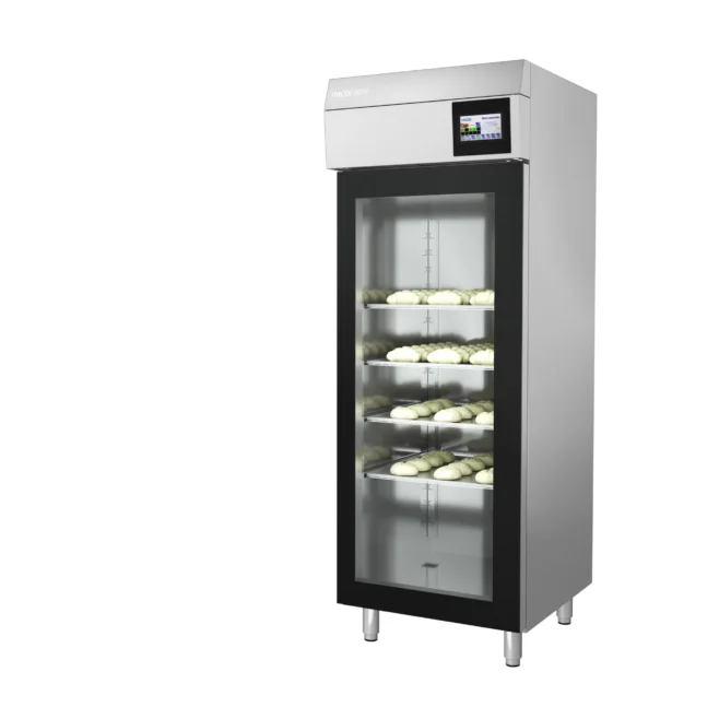 Raskeskab fra MacChef med glasslåge