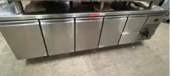 kølebord med 4 låger og 2 skuffer, brugt