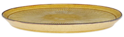 Flad tallerken Ø27 cm i mustard, Cosy