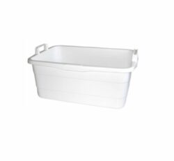Balje rektangulær i hvid, 85L / 80 cm