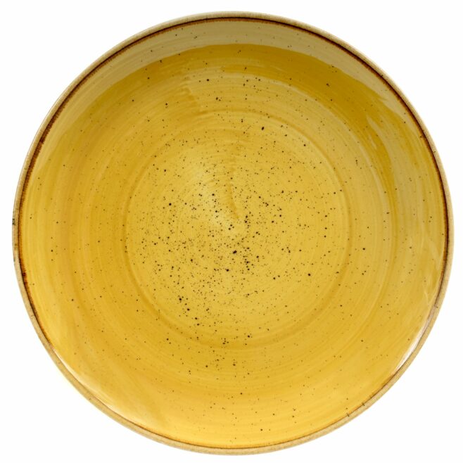 Stonecast Mustard Seed Yellow flad tallerken 21,7 cm, Churchill