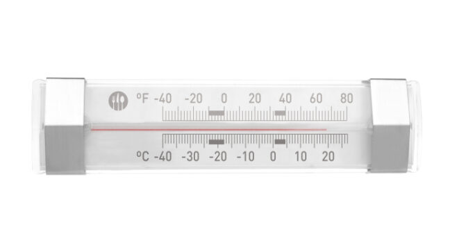 Køleskabstermometer vandret m/krog, Hendi