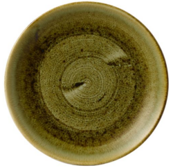 Stonecast Plume Green flad tallerken 28 cm, Churchill